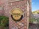 Urban Hideaway at 39 on Park residences sign on brick pillar entrance at 60 N Park Ave, Winter Garden, FL 34787