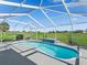 Relax in this screened-in pool with spa overlooking the golf course for serene outdoor enjoyment at 11743 Se 174Th Loop, Summerfield, FL 34491