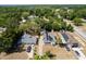 Aerial view of neighborhood homes surrounded by lush greenery, highlighting community living at 1515 Washington Ave, Eustis, FL 32726