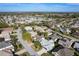 An aerial view showcasing a well-planned residential area featuring neatly arranged homes and green spaces for comfortable living at 891 Lucky Ln, The Villages, FL 32162