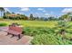 Scenic park area with picnic tables, benches, and lush landscaping, offering a serene outdoor experience at 1023 Timbervale Trl, Clermont, FL 34715