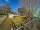 Fenced in backyard with partial view of outbuilding at 103 Caroline Ave, Lady Lake, FL 32159