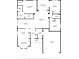 Detailed floor plan of home layout showcasing bedrooms, living spaces, kitchen, and bathrooms at 1417 Forest Acres Dr, The Villages, FL 32162