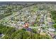 Aerial view highlighting the community's proximity to a golf course and other recreational areas at 17883 Se 125Th Cir, Summerfield, FL 34491