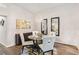 Bright dining room features modern chandelier, stylish decor, and decorative mirrors at 6152 Topsail Rd, Lady Lake, FL 32159