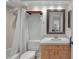 Bathroom with a shower-tub combo, sink, and vanity at 628 Mount Homer Rd # 4B, Eustis, FL 32726