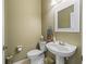 Powder room with white sink and decorations at 12136 Se 176Th Loop, Summerfield, FL 34491