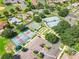 Community aerial view featuring sports courts, recreation, playground, and parking at 1738 Sw 157Th Place Rd, Ocala, FL 34473