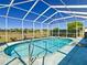 Inviting pool with screened enclosure, offering a private backyard oasis for leisure and recreation at 1738 Sw 157Th Place Rd, Ocala, FL 34473