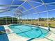 Inviting screened-in pool area with ample landscaping and lounging space, great for relaxation and enjoyment at 1738 Sw 157Th Place Rd, Ocala, FL 34473
