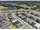 Aerial view showcasing a single-Gathering home nestled in a well-planned community with scenic water view at 2183 Ridge Pointe Ln, Clermont, FL 34715