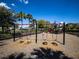 The community playground features swings, a slide, and climbing structures for of all ages at 2183 Ridge Pointe Ln, Clermont, FL 34715