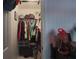 Organized walk-in closet with clothing racks, shelving, and ample storage space at 2442 Foxhollow Rd, Tavares, FL 32778