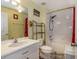 Bathroom with tub and shower combination at 27121 Greenfly Orchid Ln, Leesburg, FL 34748
