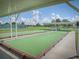 Enjoy a bocce ball match on this meticulously maintained court with covered seating, perfect for relaxing and socializing at 27121 Greenfly Orchid Ln, Leesburg, FL 34748