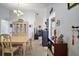 Comfortable dining area with neutral decor and seamless flow to other living spaces at 638 Sierra Cir, Davenport, FL 33837