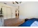 This comfortable bedroom is carpeted and provides direct access to the kitchen at 6679 Cr 613, Bushnell, FL 33513