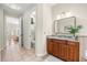 Bathroom with single vanity and toilet room at 7636 Lake Angelina Dr, Mount Dora, FL 32757