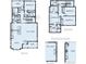 Detailed floor plan showcasing the home's layout, including bedrooms, kitchen, and living spaces at 9905 Gobat Aly, Orlando, FL 32827
