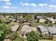 Aerial shot of community showing the layout of houses and surrounding green spaces at 7650 Se 174Th Gaillard Pl, The Villages, FL 32162