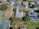 Aerial view of a home highlighting its location within a quiet residential neighborhood at 3360 Richmond Dr, The Villages, FL 32162