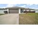 Well-maintained single-story home featuring a two-car garage and a neatly landscaped front yard at 12370 Se 100Th Ct, Belleview, FL 34420