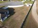 An aerial view of the lot showing the fence and potential for building an outdoor oasis at 12807 Sugar Ct, Grand Island, FL 32735