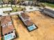 A nice aerial view of a home with a pool at 16028 Trivoli Cir, Montverde, FL 34756