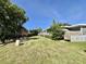 Spacious backyard with lush green grass, mature trees, and well-maintained landscaping at 207 Hawthorne Blvd, Leesburg, FL 34748