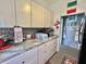 Well-lit kitchen featuring white cabinets and modern appliances for culinary adventures at 207 Hawthorne Blvd, Leesburg, FL 34748