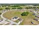 Aerial view featuring homes nestled in a serene location with spacious lots and beautiful green spaces at 2581 Se 75Th Blvd, Bushnell, FL 33513
