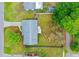 Overhead shot capturing a well-kept home with an adjacent backyard bordered by a fence at 375 N Boyd St, Winter Garden, FL 34787