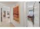 Hallway area with access to bedrooms and office areas and hallway decor at 375 N Boyd St, Winter Garden, FL 34787