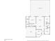 Detailed floor plan showcasing the layout of the home, including the primary bedroom, living room, and screened patio with a pool at 97 Hillside Dr, Eustis, FL 32726