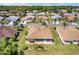 Aerial view of a meticulously landscaped home in a serene residential community at 12511 Se 91St Terrace Rd, Summerfield, FL 34491