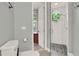 Modern bathroom featuring walk-in shower and custom design at 13112 Luntz Point Ln, Windermere, FL 34786