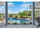 Inviting pool area surrounded by lush landscaping, offering a perfect retreat at 13112 Luntz Point Ln, Windermere, FL 34786