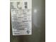 Close-up of label with model number at 1425 Douglas Rd, Groveland, FL 34736