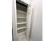Linen closet features adjustable shelving, great for storage at 2261 Osprey Ave, Orlando, FL 32814