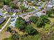 An aerial view of a residential community featuring well-manicured lawns and mature trees throughout the neighborhood at 4717 Inverness Dr, Leesburg, FL 34748