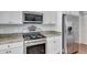 Well-equipped kitchen featuring stainless steel appliances and granite countertops at 5702 Grimes Ct, The Villages, FL 32163