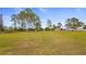 Large, grassy backyard with mature trees and ample space for outdoor recreation and activities at 7973 Lake Nellie Rd, Clermont, FL 34714