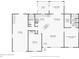 Detailed floor plan layout of a home, highlighting the arrangement of rooms and living spaces at 915 Sutherland Ct, Leesburg, FL 34788