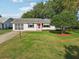 Charming single story home with a well-maintained lawn and red front door at 915 Sutherland Ct, Leesburg, FL 34788