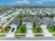 Aerial view of a residential neighborhood with well-maintained homes and landscaping at 113 Camilla Rd, Deland, FL 32724