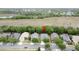 Aerial view showing houses located near green area and close to everything at 135 Crepe Myrtle Dr, Groveland, FL 34736
