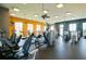 Well-equipped gym with treadmills, ellipticals, and weight machines at 135 Crepe Myrtle Dr, Groveland, FL 34736