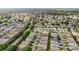 Wide aerial view of a neighborhood with lush greenery and well-spaced homes at 17428 Se 82Nd Albemarle Ave, The Villages, FL 32162