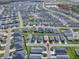 Beautiful aerial view of homes near the Franklin Rec Center, showcasing the neighborhood's layout at 1914 Hux Ct, The Villages, FL 34762