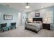 Comfortable bedroom with calm colors, carpet flooring, and large windows, creating a serene retreat at 1966 Wallingford Loop, Mount Dora, FL 32757